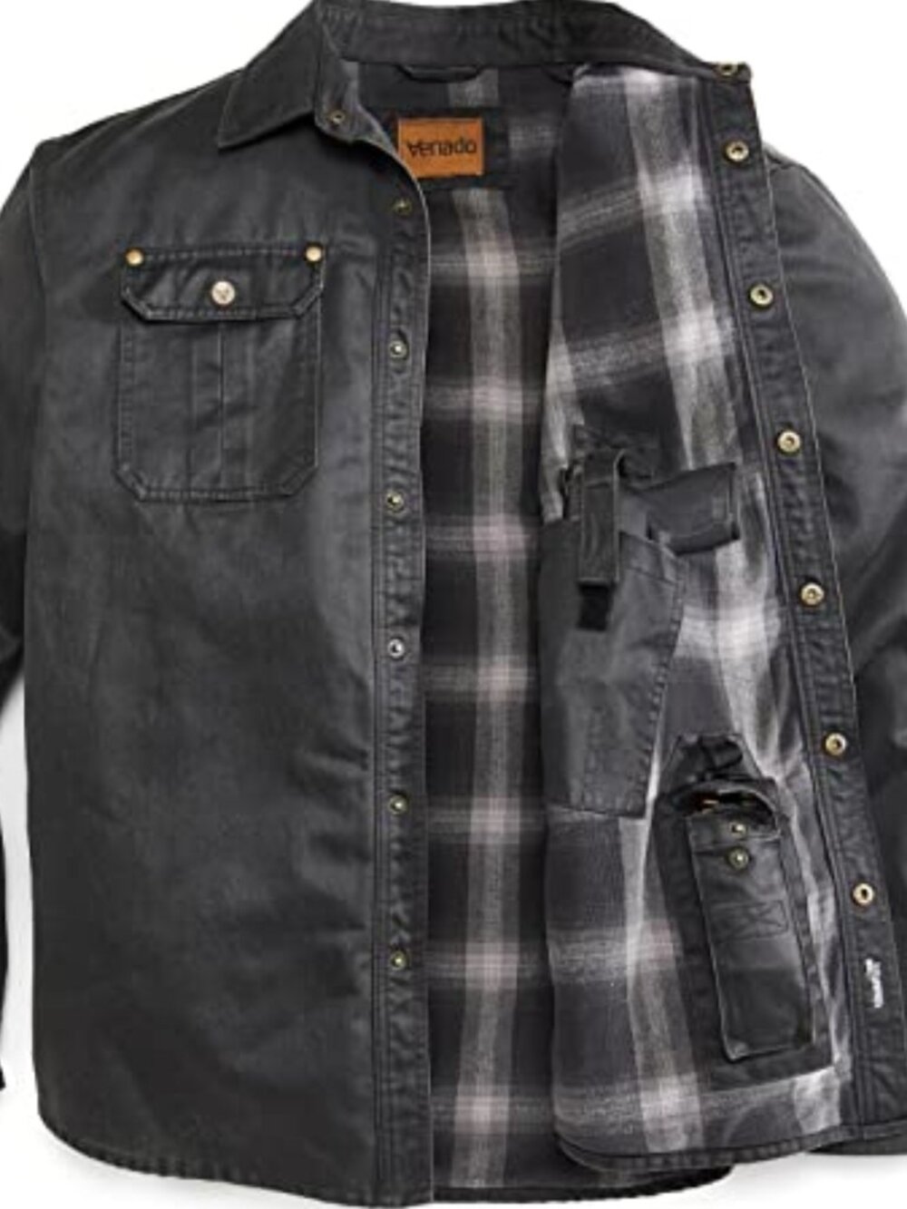 Bountyman Concealed Carry Shirt Jacket - Black | 2XL